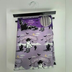 Brand new with tags Halloween purple western cowgirl ghost shower curtain